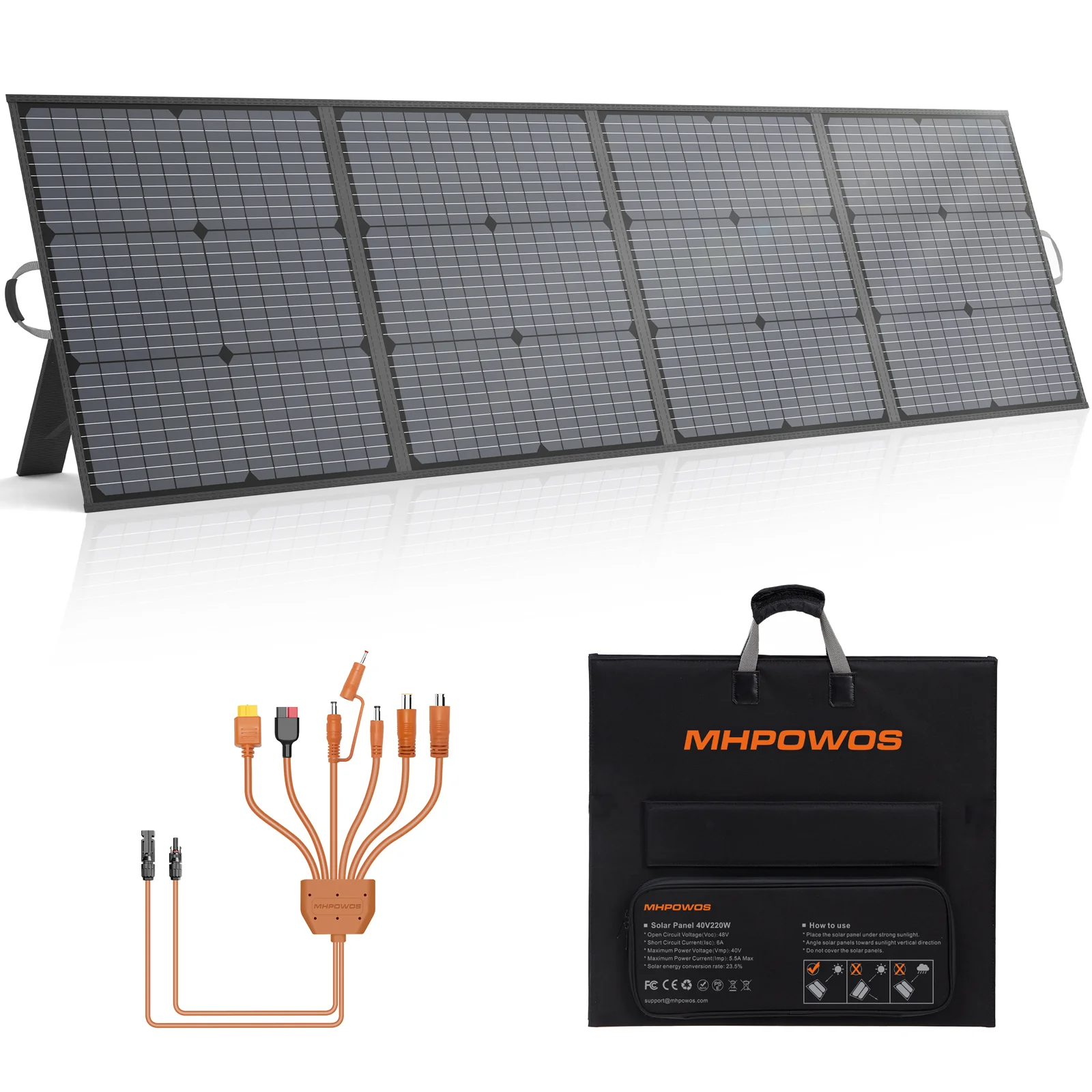 220w_1_7 Складная солнечная панель 220W 40V — изображение 1